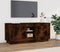 vidaXL - Tv-meubel - 102x35x45 - cm - bewerkt - hout - gerookt - eikenkleurig