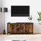 vidaXL - Tv-meubel - 102x35x45 - cm - bewerkt - hout - gerookt - eikenkleurig
