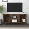 vidaXL - Tv-meubel - 102x35x45 - cm - bewerkt - hout - gerookt - eikenkleurig