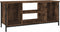 vidaXL - Tv-meubel - 102x35x45 - cm - bewerkt - hout - gerookt - eikenkleurig