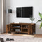 vidaXL - Tv-meubel - 102x35x45 - cm - bewerkt - hout - gerookt - eikenkleurig