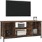 vidaXL - Tv-meubel - 102x35x45 - cm - bewerkt - hout - gerookt - eikenkleurig