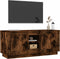 vidaXL - Tv-meubel - 102x35x45 - cm - bewerkt - hout - gerookt - eikenkleurig