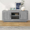 vidaXL - Tv-meubel - 102x35x45 - cm - bewerkt - hout - grijs - sonoma - eikenkleurig