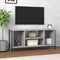 vidaXL - Tv-meubel - 102x35x45 - cm - bewerkt - hout - grijs - sonoma - eikenkleurig