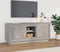 vidaXL - Tv-meubel - 102x35x45 - cm - bewerkt - hout - grijs - sonoma - eikenkleurig