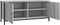 vidaXL - Tv-meubel - 102x35x45 - cm - bewerkt - hout - grijs - sonoma - eikenkleurig