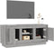 vidaXL - Tv-meubel - 102x35x45 - cm - bewerkt - hout - grijs - sonoma - eikenkleurig