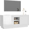 vidaXL - Tv-meubel - 102x35x45 - cm - bewerkt - hout - hoogglans - wit