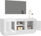 vidaXL - Tv-meubel - 102x35x45 - cm - bewerkt - hout - hoogglans - wit