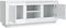 vidaXL - Tv-meubel - 102x35x45 - cm - bewerkt - hout - hoogglans - wit