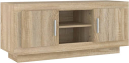 vidaXL - Tv-meubel - 102x35x45 - cm - bewerkt - hout - sonoma - eikenkleurig