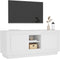 vidaXL - Tv-meubel - 102x35x45 - cm - bewerkt - hout - wit
