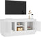 vidaXL - Tv-meubel - 102x35x45 - cm - bewerkt - hout - wit