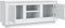 vidaXL - Tv-meubel - 102x35x45 - cm - bewerkt - hout - wit