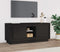 vidaXL - Tv-meubel - 102x35x45 - cm - bewerkt - hout - zwart
