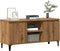 vidaXL - Tv-meubel - 102x35x50 - cm - bewerkt - hout - artisanaal - eikenkleur
