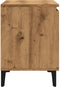 vidaXL - Tv-meubel - 102x35x50 - cm - bewerkt - hout - artisanaal - eikenkleur