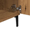 vidaXL - Tv-meubel - 102x35x50 - cm - bewerkt - hout - artisanaal - eikenkleur