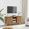 vidaXL - Tv-meubel - 102x35x50 - cm - bewerkt - hout - artisanaal - eikenkleur
