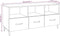 vidaXL - Tv-meubel - 102x35x50 - cm - bewerkt - hout - betongrijs