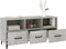 vidaXL - Tv-meubel - 102x35x50 - cm - bewerkt - hout - betongrijs