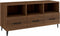 vidaXL - Tv-meubel - 102x35x50 - cm - bewerkt - hout - bruin - eikenkleur
