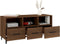 vidaXL - Tv-meubel - 102x35x50 - cm - bewerkt - hout - bruin - eikenkleur