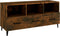 vidaXL - Tv-meubel - 102x35x50 - cm - bewerkt - hout - gerookt - eikenkleurig