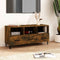 vidaXL - Tv-meubel - 102x35x50 - cm - bewerkt - hout - gerookt - eikenkleurig