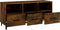 vidaXL - Tv-meubel - 102x35x50 - cm - bewerkt - hout - gerookt - eikenkleurig