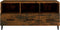 vidaXL - Tv-meubel - 102x35x50 - cm - bewerkt - hout - gerookt - eikenkleurig