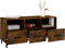 vidaXL - Tv-meubel - 102x35x50 - cm - bewerkt - hout - gerookt - eikenkleurig