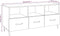 vidaXL - Tv-meubel - 102x35x50 - cm - bewerkt - hout - hoogglans - wit