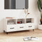 vidaXL - Tv-meubel - 102x35x50 - cm - bewerkt - hout - hoogglans - wit
