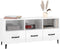 vidaXL - Tv-meubel - 102x35x50 - cm - bewerkt - hout - hoogglans - wit