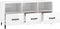 vidaXL - Tv-meubel - 102x35x50 - cm - bewerkt - hout - hoogglans - wit