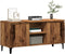 vidaXL - Tv-meubel - 102x35x50 - cm - bewerkt - hout - oud - houtkleurig