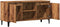 vidaXL - Tv-meubel - 102x35x50 - cm - bewerkt - hout - oud - houtkleurig