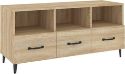 vidaXL - Tv-meubel - 102x35x50 - cm - bewerkt - hout - sonoma - eikenkleurig