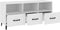 vidaXL - Tv-meubel - 102x35x50 - cm - bewerkt - hout - wit
