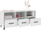 vidaXL - Tv-meubel - 102x35x50 - cm - bewerkt - hout - wit