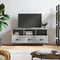 vidaXL - Tv-meubel - 102x36x50 - cm - bewerkt - hout - betongrijs