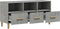 vidaXL - Tv-meubel - 102x36x50 - cm - bewerkt - hout - betongrijs
