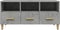 vidaXL - Tv-meubel - 102x36x50 - cm - bewerkt - hout - betongrijs