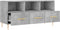 vidaXL - Tv-meubel - 102x36x50 - cm - bewerkt - hout - betongrijs