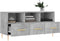 vidaXL - Tv-meubel - 102x36x50 - cm - bewerkt - hout - betongrijs