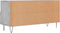 vidaXL - Tv-meubel - 102x36x50 - cm - bewerkt - hout - betongrijs