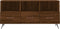 vidaXL - Tv-meubel - 102x36x50 - cm - bewerkt - hout - bruin - eikenkleur