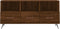 vidaXL - Tv-meubel - 102x36x50 - cm - bewerkt - hout - bruin - eikenkleur